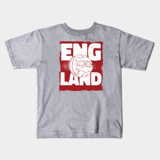 Vintage English Football // Retro England Soccer Kids T-Shirt